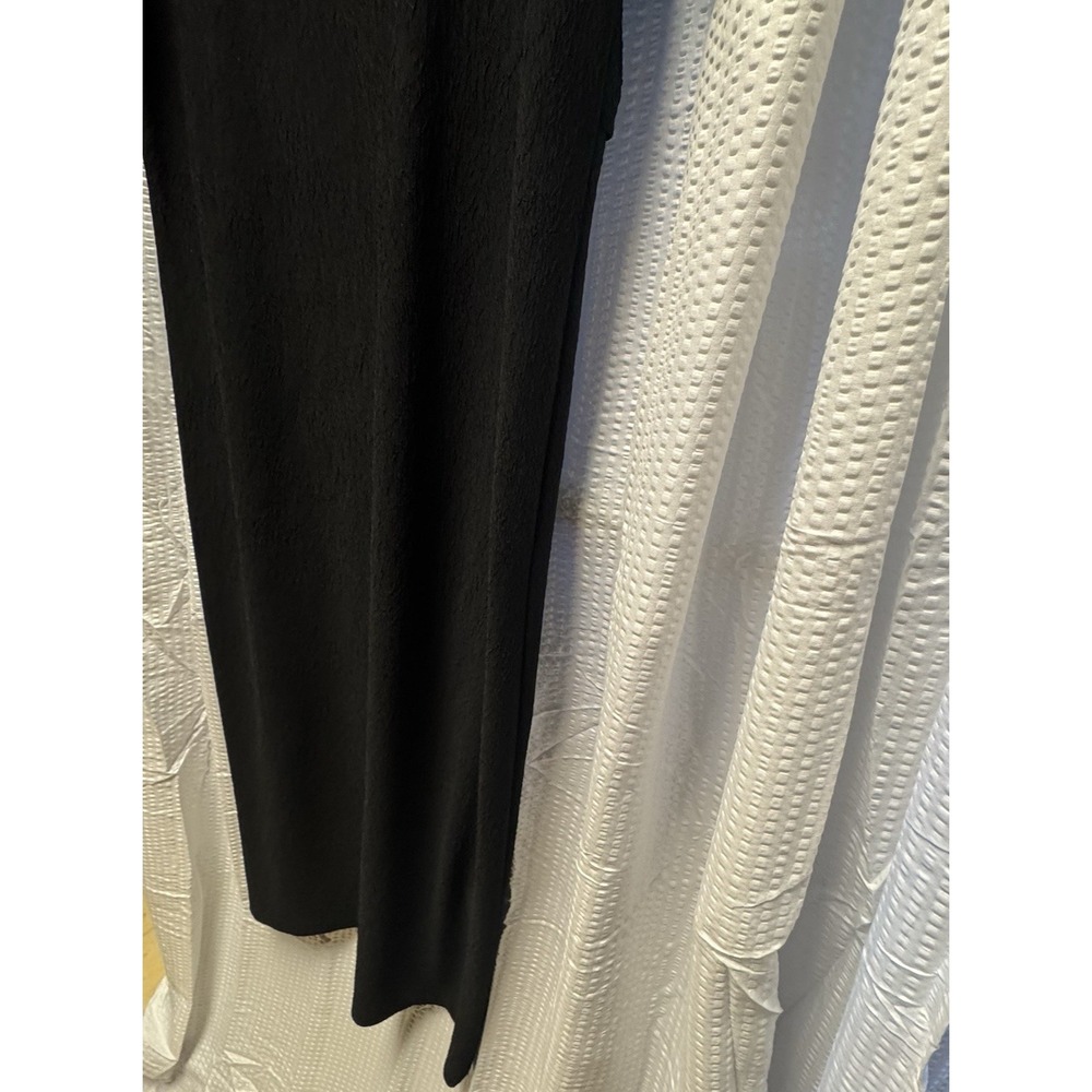 Vintage 90s Y2K Jillian Black Button Front Bodice Dress Sz14 USA Made Embroidery - Picture 13 of 13